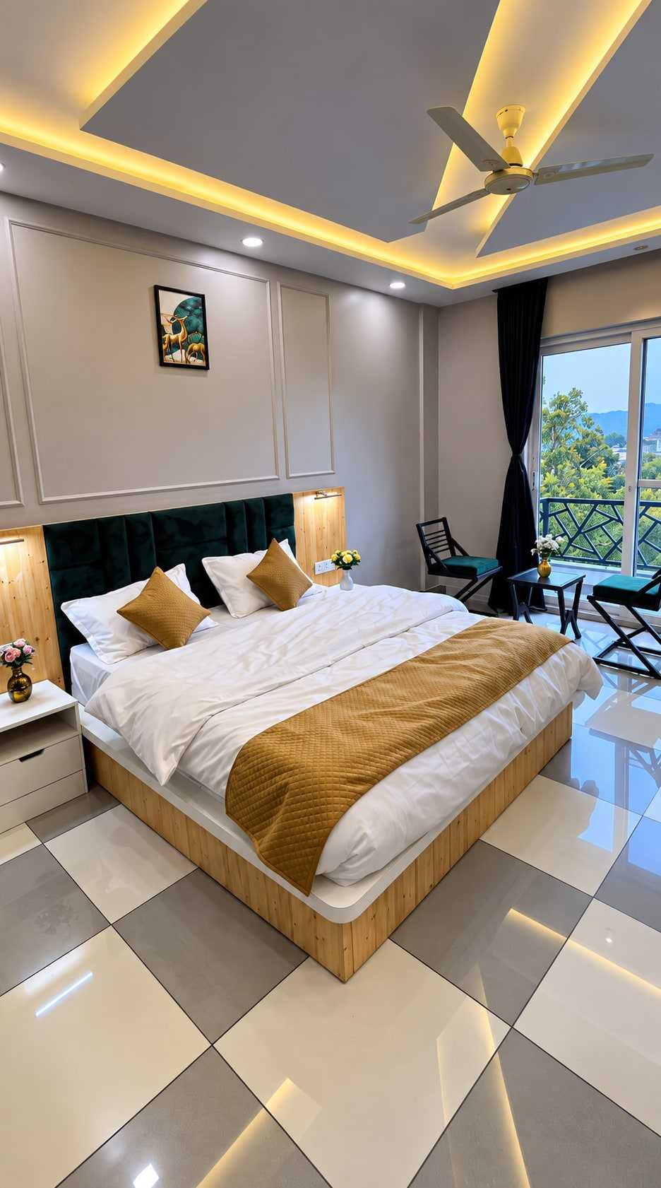 King-size bedroom in a Family Suite